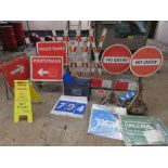 A quantity of assorted signage.