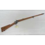 A deactivated Swedish Military Remington Rolling Block 8x58R calibre rifle with matching numbers.
