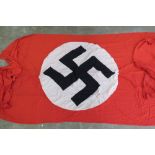 A WWII German banner flag from the front of a state or government building,