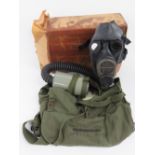 A rare US Military optical gas mask designed to be worn whilst using night vision goggles,