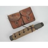 A pair of rare French Mas 36/49/56 leather ammo pouches.