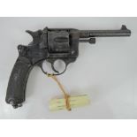 A deactivated Lebel M1892 8mm revolver. Deactivated to current EU spec with certificate.