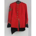 A British Military Officers red coat for the Royal Somerset Regiment,