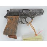 A deactivated WWII German RZM Walther PPK 7.
