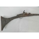 An antique Moukhala flintlock rifle, widely used in North Africa.