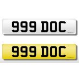 Registration Plate 999 Doc (Doctor) on r
