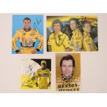 Four Jordan GP signed photocards, Heinz