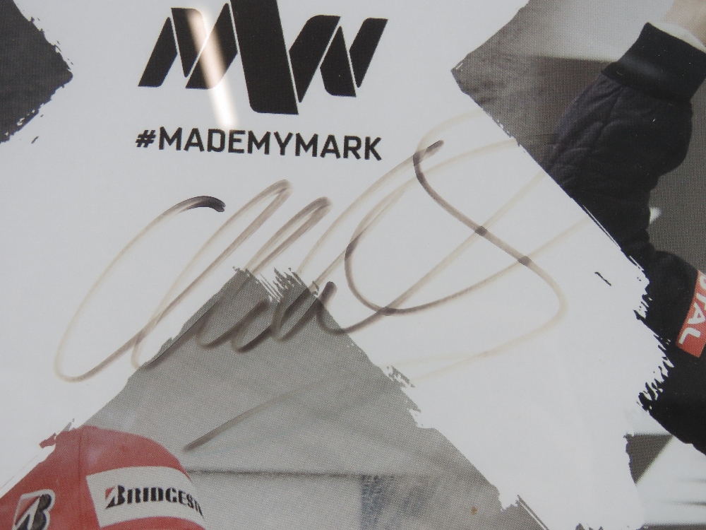 A Mark Webber Farewell poster signed top - Image 2 of 2