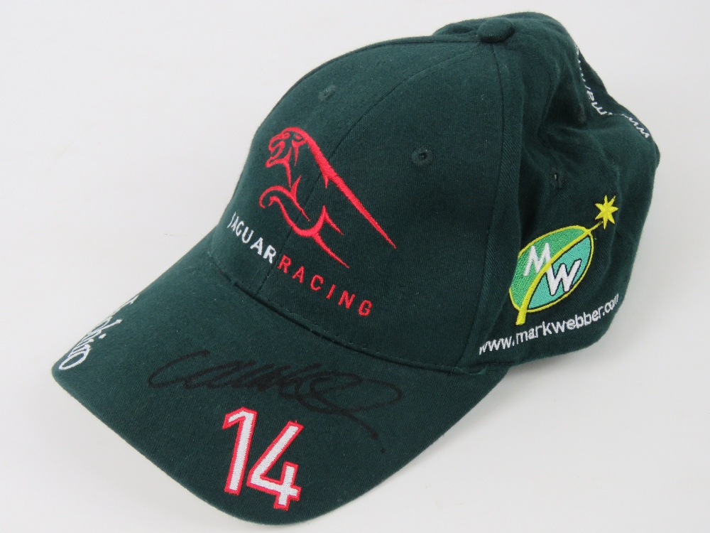 A single Jaguar Racing cap signed Mark W