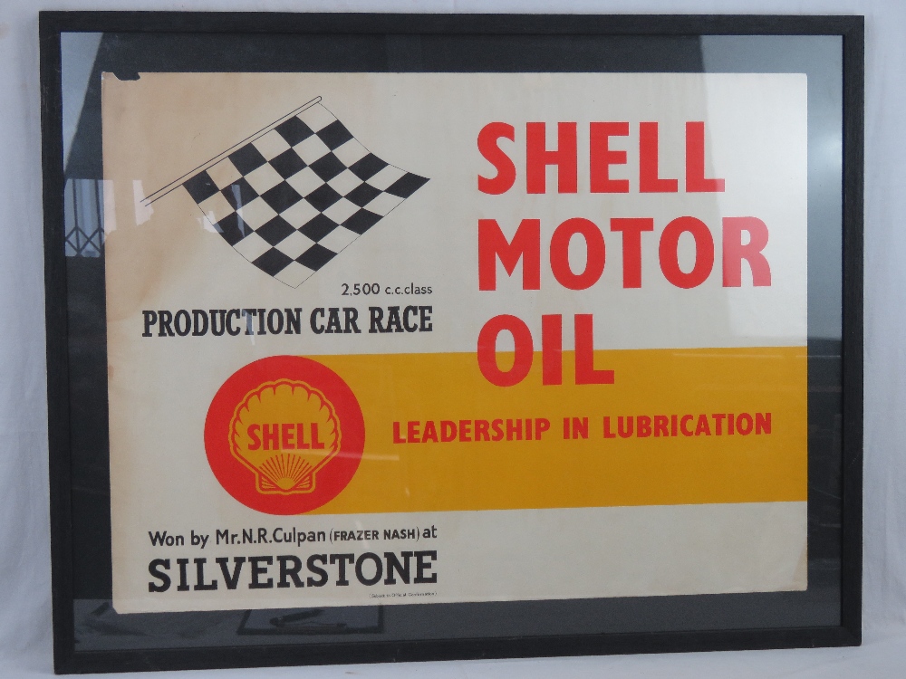 An original Shell Motor Oil poster 'Won