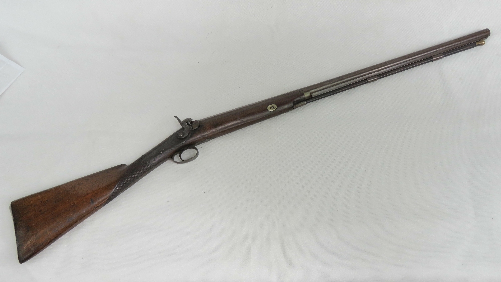 An antique percussion 10 bore Wildfowlin