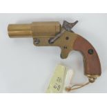 A deactivated WWI US MK IV flare pistol