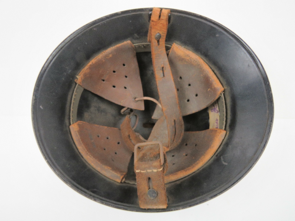 A WWII German Luftschutz Home Guard helm - Image 2 of 2
