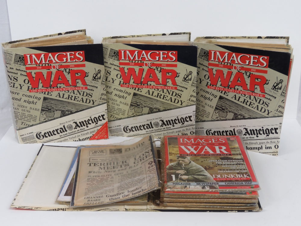 A large quantity of bound Images of War