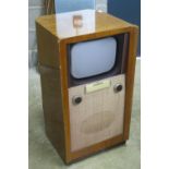 An original HMV television set c1930 wit