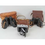 A pair of Carl Wetzler 8 x 40 binoculars