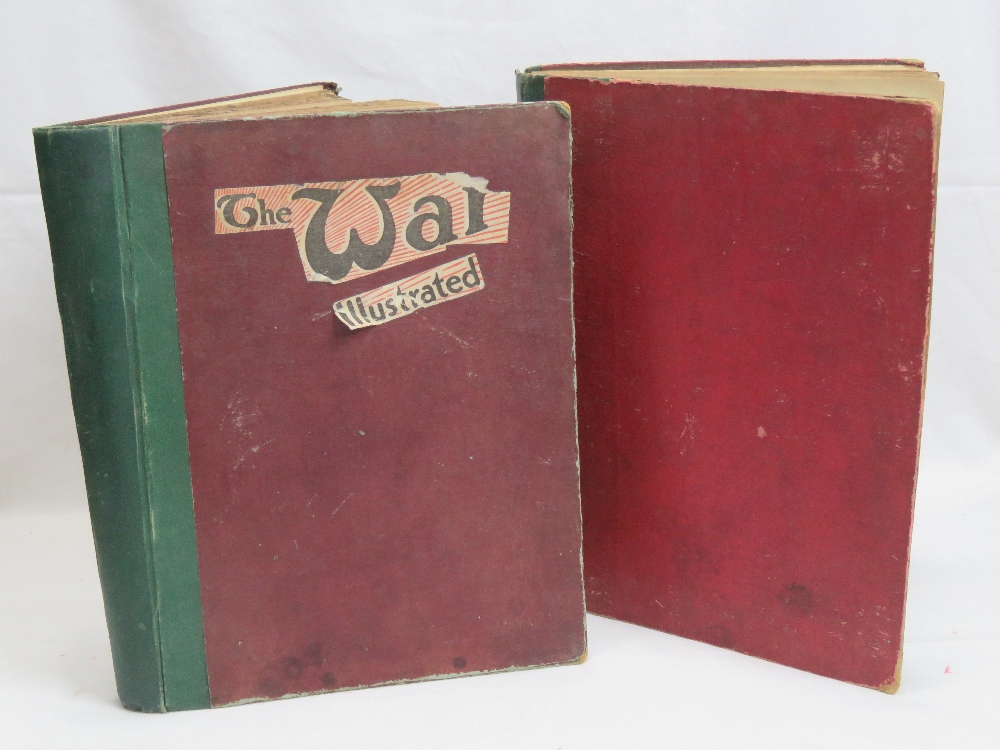 Two volumes of War illustrated being 1915 and 1916.