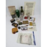 A quantity of replica WWII British military food and army issue items including cigarettes and