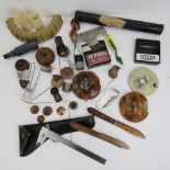 A quantity of inert EOD blast tools and accessories including copper cones,