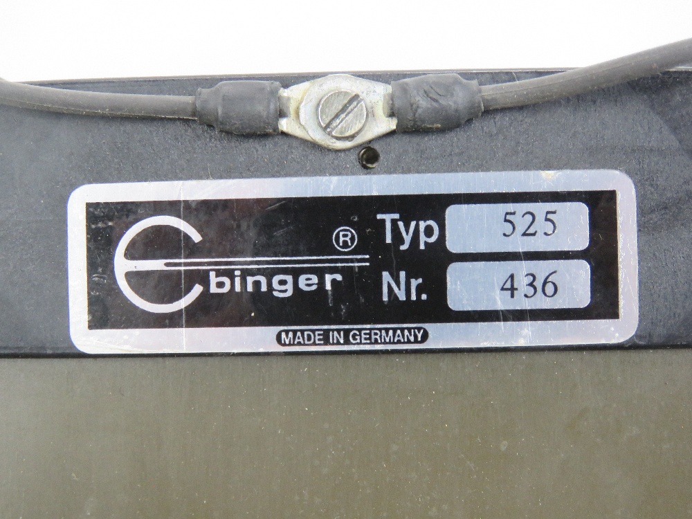 A German Bundeswehr issue land mine/metal detector made by Ebinger, in original carry bag. - Image 3 of 4
