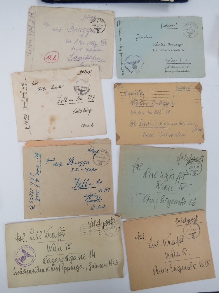 A quantity of WWII German letters, photographs and postcards including a German photograph album. - Image 3 of 5