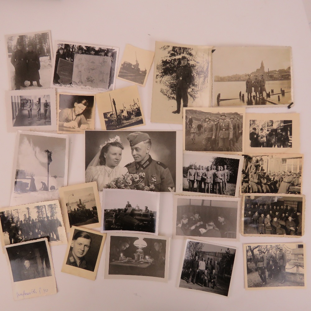 A quantity of WWII German letters, photographs and postcards including a German photograph album. - Image 5 of 5