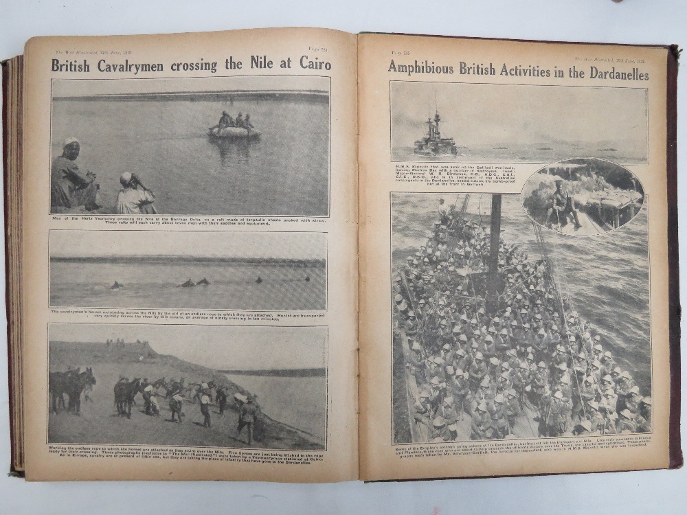 Two volumes of War illustrated being 1915 and 1916. - Image 4 of 4