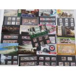 Thirteen Isle of Man Post Office mint presentation pack stamps including; 'Isle of Man TT',