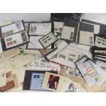 An interesting and large collection of assorted first day covers and used envelopes including