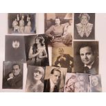 A quantity of vintage celebrity portrait 'head-shot' photographs,