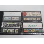 An album of Royal Mail mint presentation pack stamps including; 'Medieval Life', 'Christmas 1986',