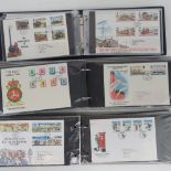First Day Covers; three albums of Isle of Man first day covers c 1970s - 1990s,
