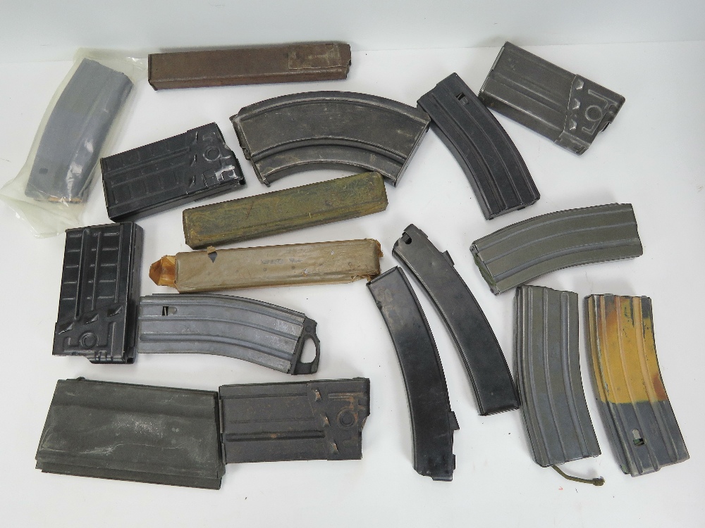 A quantity of machine gun magazines incl