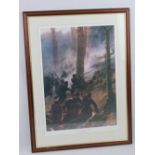 Print; '5th Gurkha Rifles at the Battle