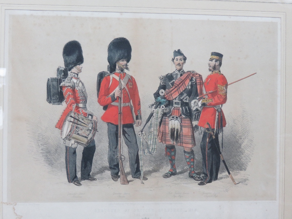 Hand coloured print; Sketches of British - Image 2 of 2