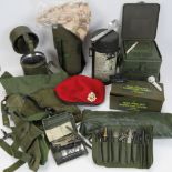 A quantity of assorted militaria includi