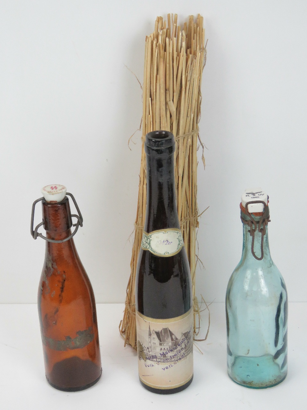 Three WWII German bottles, found in Fren