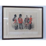 Hand coloured print; Sketches of British
