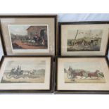 A pair of hand coloured engravings after Henry Alken entitled 'A Sporting Tandem',