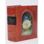 A decorative storage box in the form of a book, 'Wuthering Heights Emily Bronte',