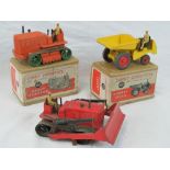 A Dinky Supertoys Heavy Tractor No 563, with original box, a Dinky Supertoys Blaw Knox Bulldozer,