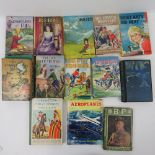 A quantity of vintage childrens hardback books including 'Cowboy and Indian Stories',