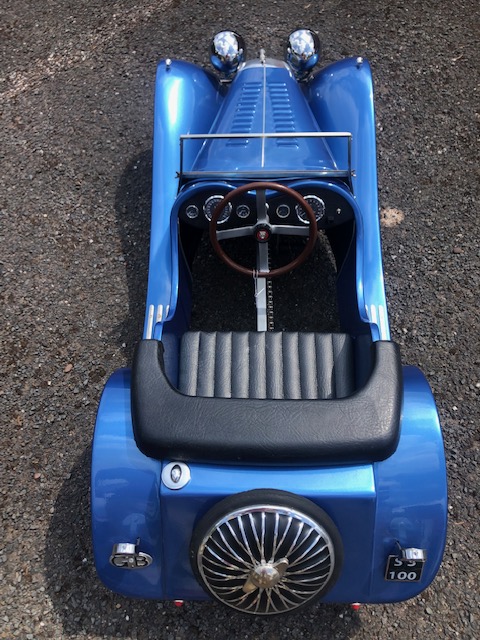 A superb hand-built chain-driven Jaguar SS 100 pedal car C1980s. - Image 2 of 3