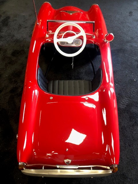 A rare Pines Alfa Romeo pedal car C1960s. Finely detailed plastic body measuring 127cm in length. - Image 2 of 3