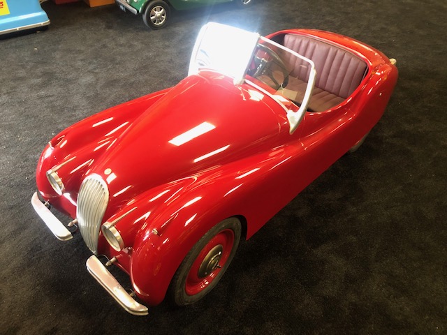 A Hans Deightler Pedal Power XK140 pedal car C1980s.