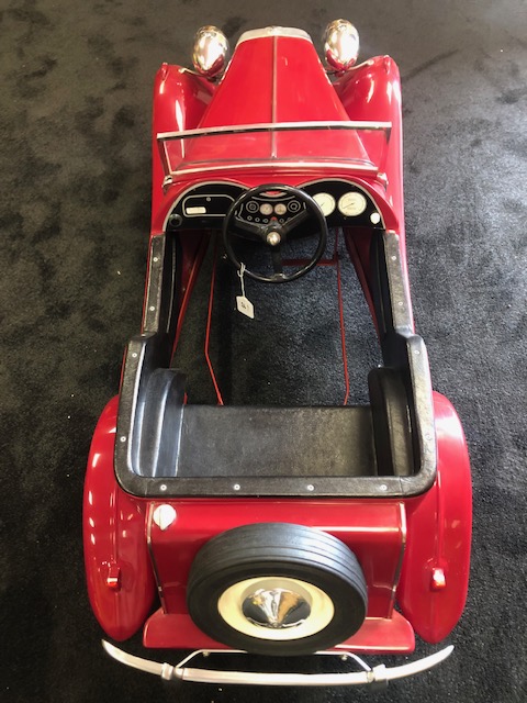 A Touchwood MG TD pedal car C1980s. Finely detailed fibreglass body measuring 126cm in length. - Image 2 of 3
