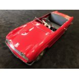 A Devillait TR4A Pedal Car C1960s having fine front grille within highly detailed metal body.