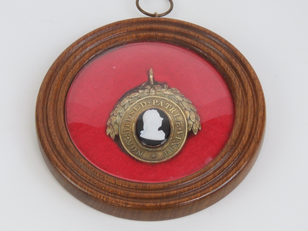 A silver gilt oval Pitt Club badge, - Image 2 of 3