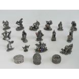 A quantity of assorted Tudor Mint 'Myth and Magic' figurines including; 'The dark Dragon',