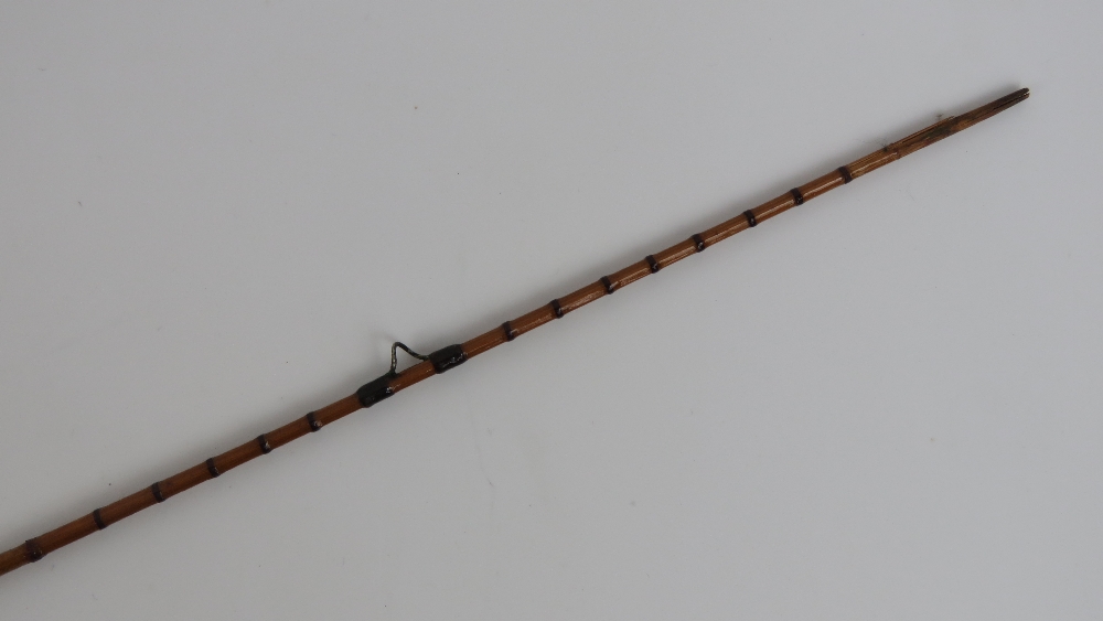 A vintage Allcocks two piece split cane fly fishing rod 'Lightcaster', 8ft long. - Image 6 of 6